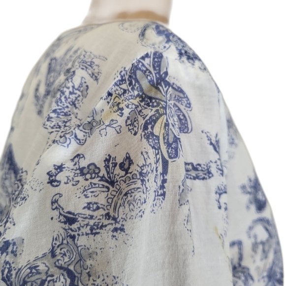 Soft Surroundings Nimes Toile Embroider Tunic Top PL - Picture 2 of 5